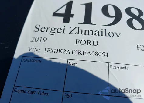 2019 Ford Expedition Max Limited from USA, damaged, VIN 1FMJK2AT0KEA08054